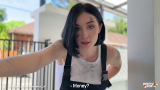 Beauty Auto-Mechanic Deepthroat Rough Fucks and Gets Facial POV